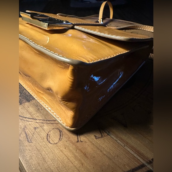 - RARE AUTHENTICATE Jimmy Choo Patent Leather Rebel Clutch - Picture 3 of 15